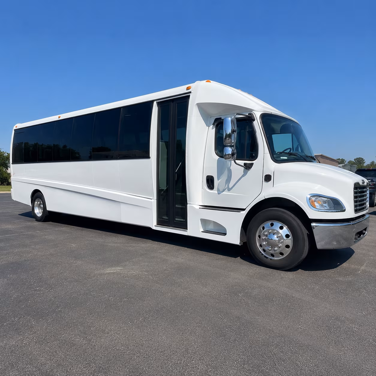Arvada arvada airport transportation party bus exterior