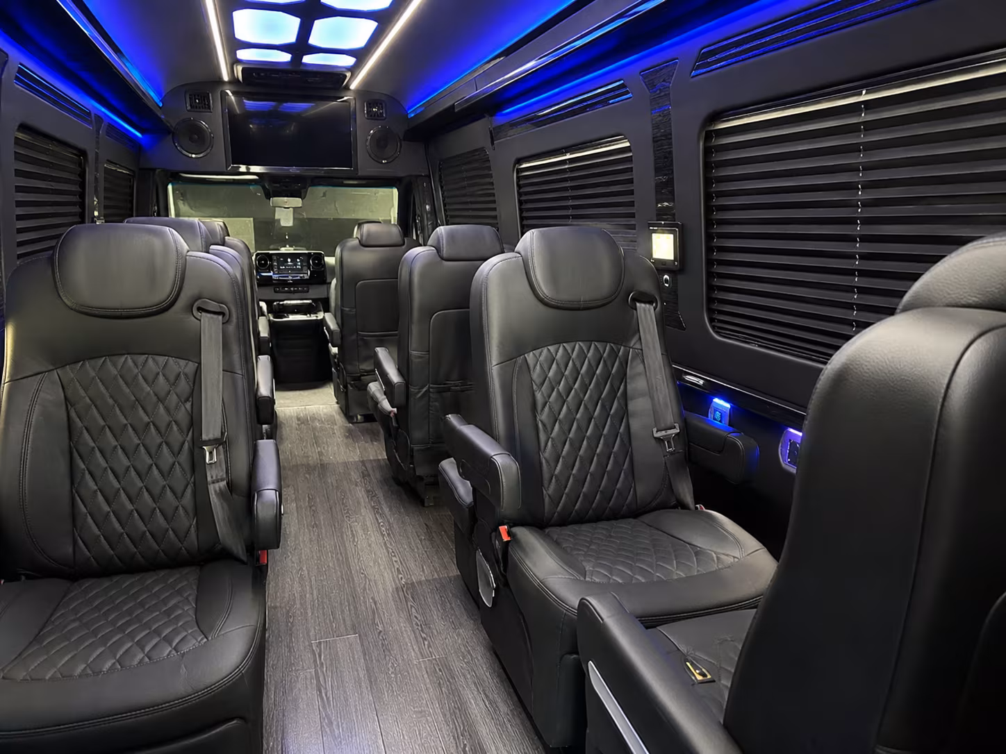 Arvada arvada airport transportation party bus exterior