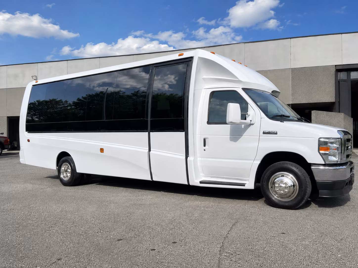 Arvada arvada airport transportation party bus exterior
