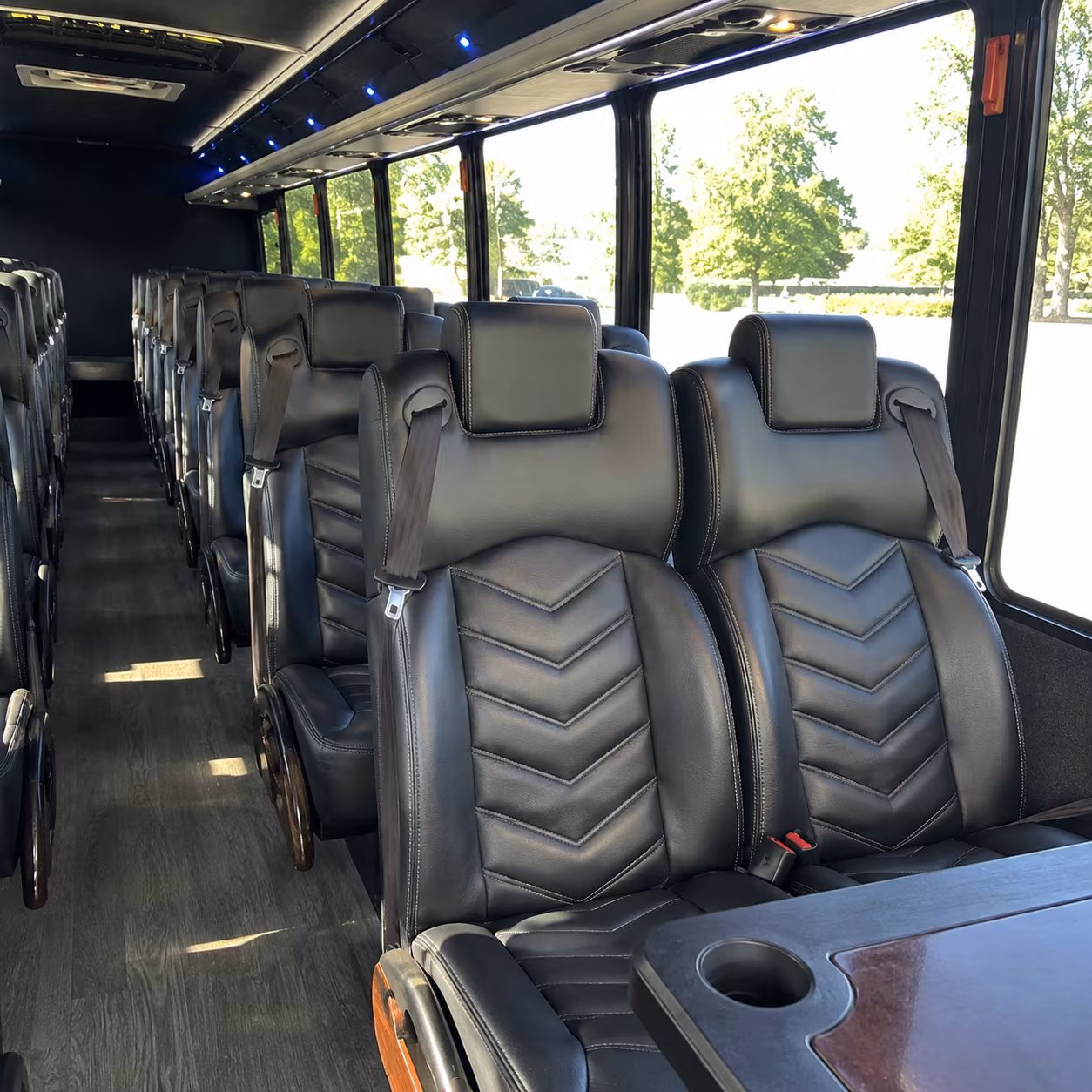 Arvada arvada airport transportation party bus exterior