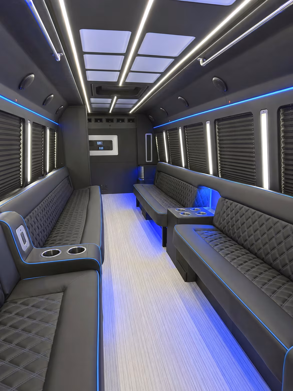 Arvada Private Event Transportation party bus interior