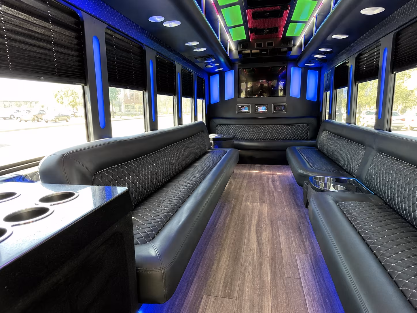 Minibus interior