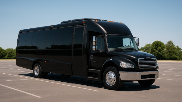 Exterior of Charter Bus Company Fort Collins's 20 Passenger Party Bus in Fort Collins