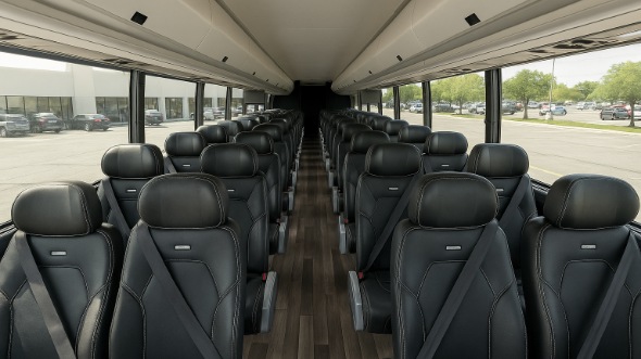 Interior of Charter Bus Company Arvada's 35 Passenger Minibus in Arvada