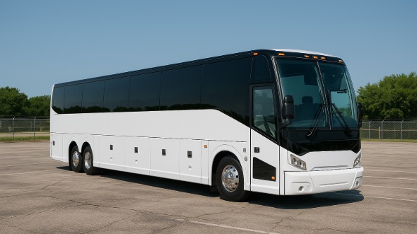 Exterior of Charter Bus Company Fort Collins's 50 Passenger Party Bus in Fort Collins