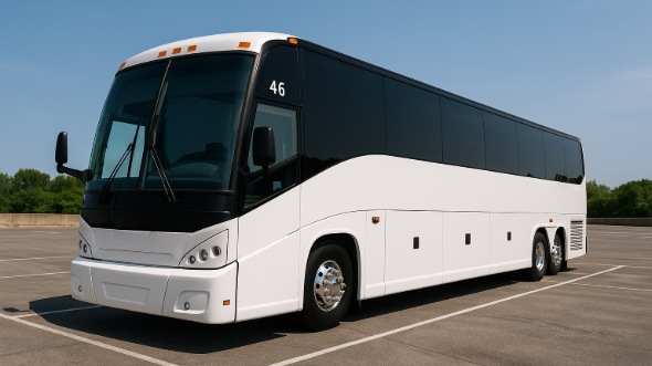Exterior of Charter Bus Company Lakewood's 50 Passenger Party Bus in Lakewood