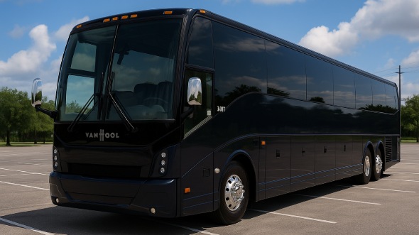 Exterior of Charter Bus Company Arvada's 54 Passenger Charter Bus in Arvada