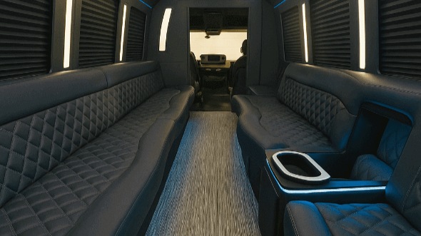 arvada 25 passenger party bus interior
